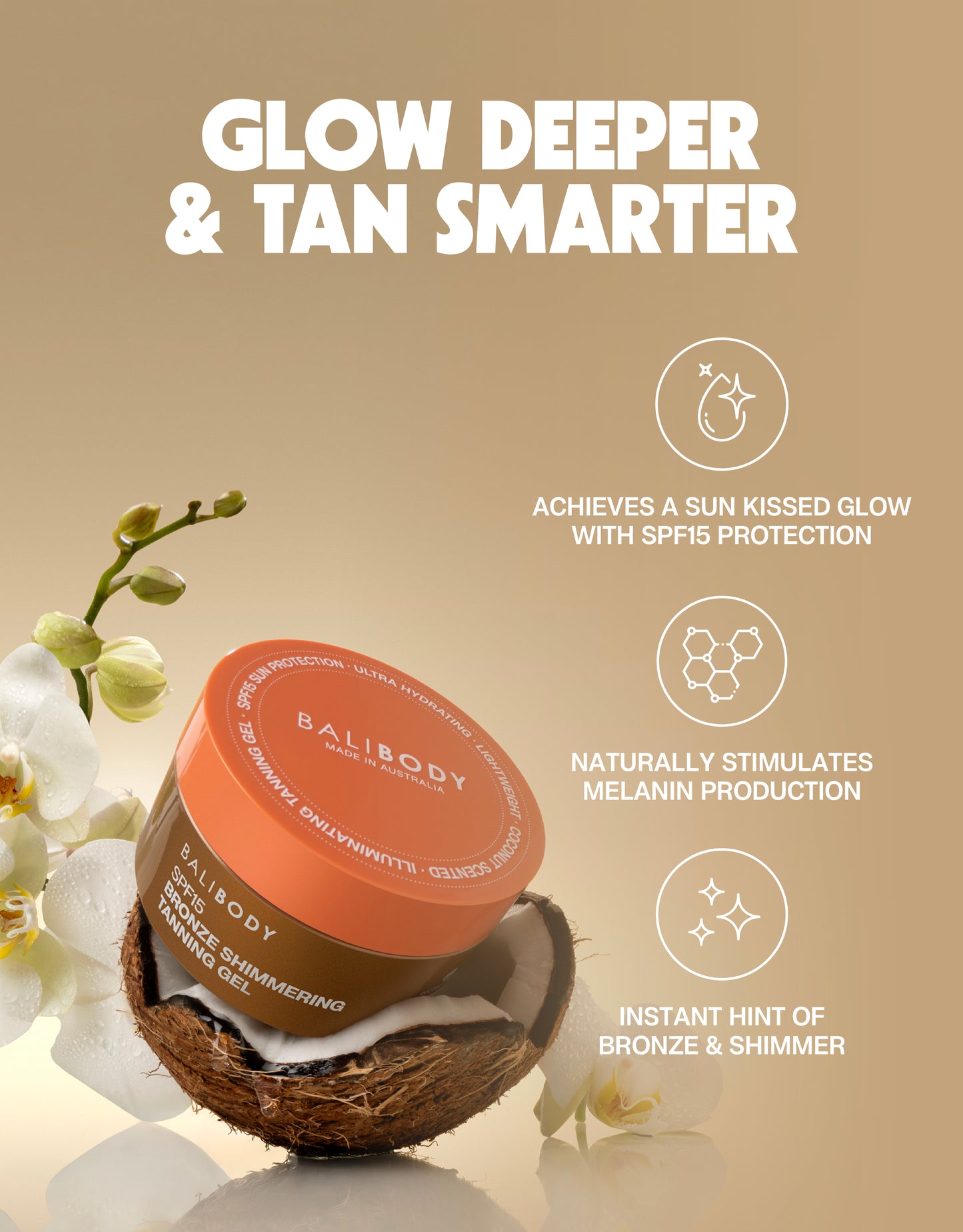 Shimmering Tanning Gel SPF15