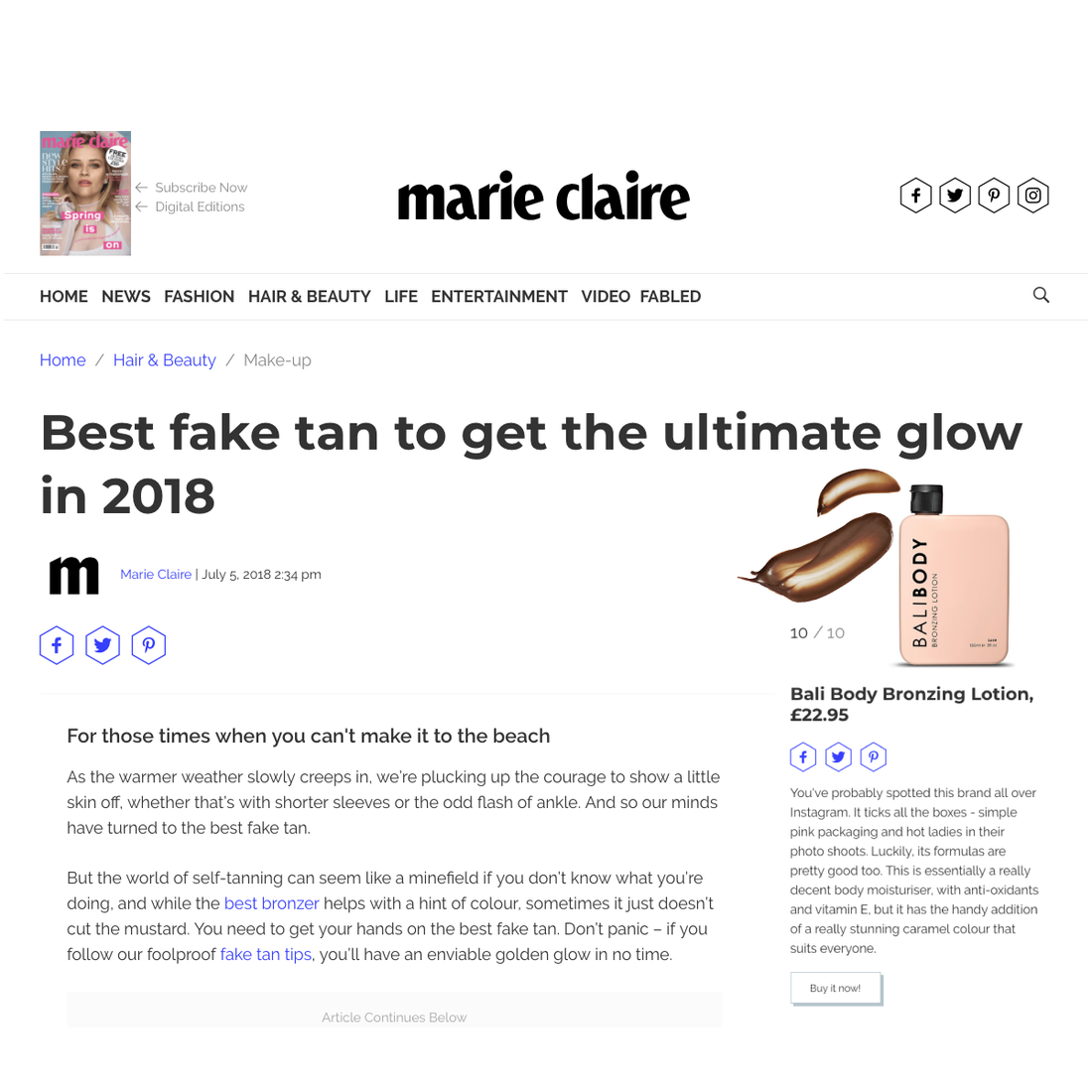 The Art Of Fake Tan