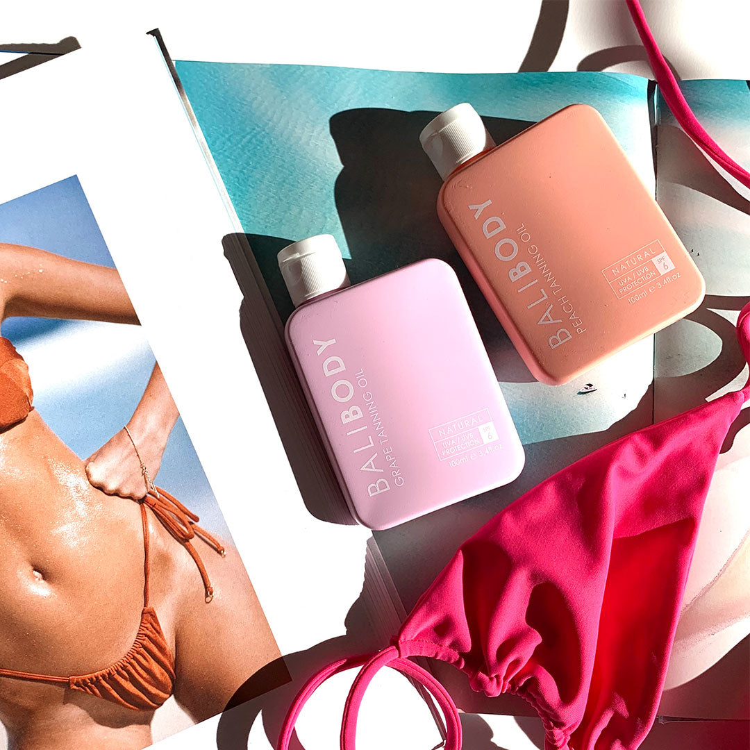 NEW Peach & Grape Tanning Oils Are Here Bali Body AU