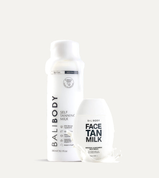 Face Tan Milk & Self Tan Body Milk Set