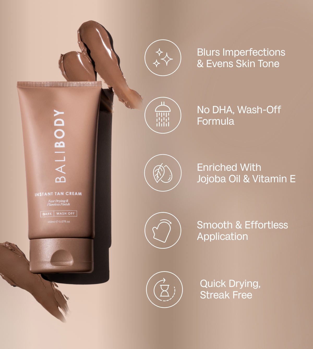 Mini Instant Tan Cream (50ml) - Bali Body AU - Self Tan - Bali Body AU