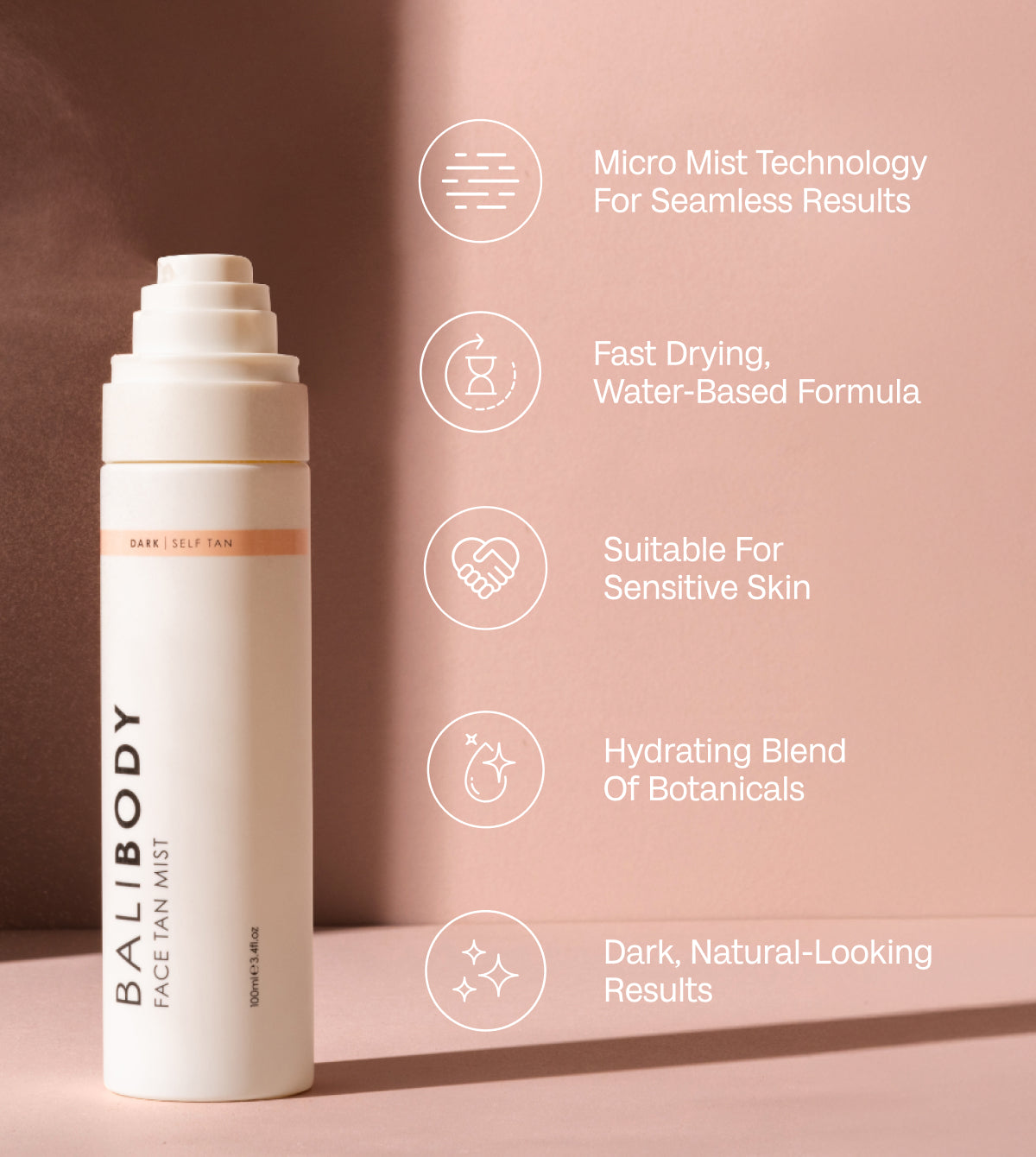 Mid-Size Dark Face Tan Mist (70ml)