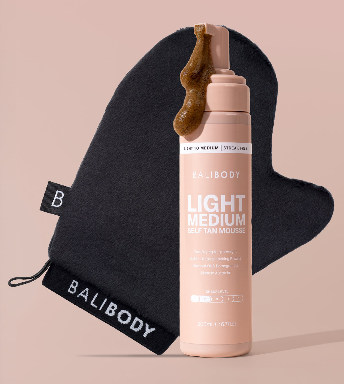Light Medium Self Tanning Mousse Set