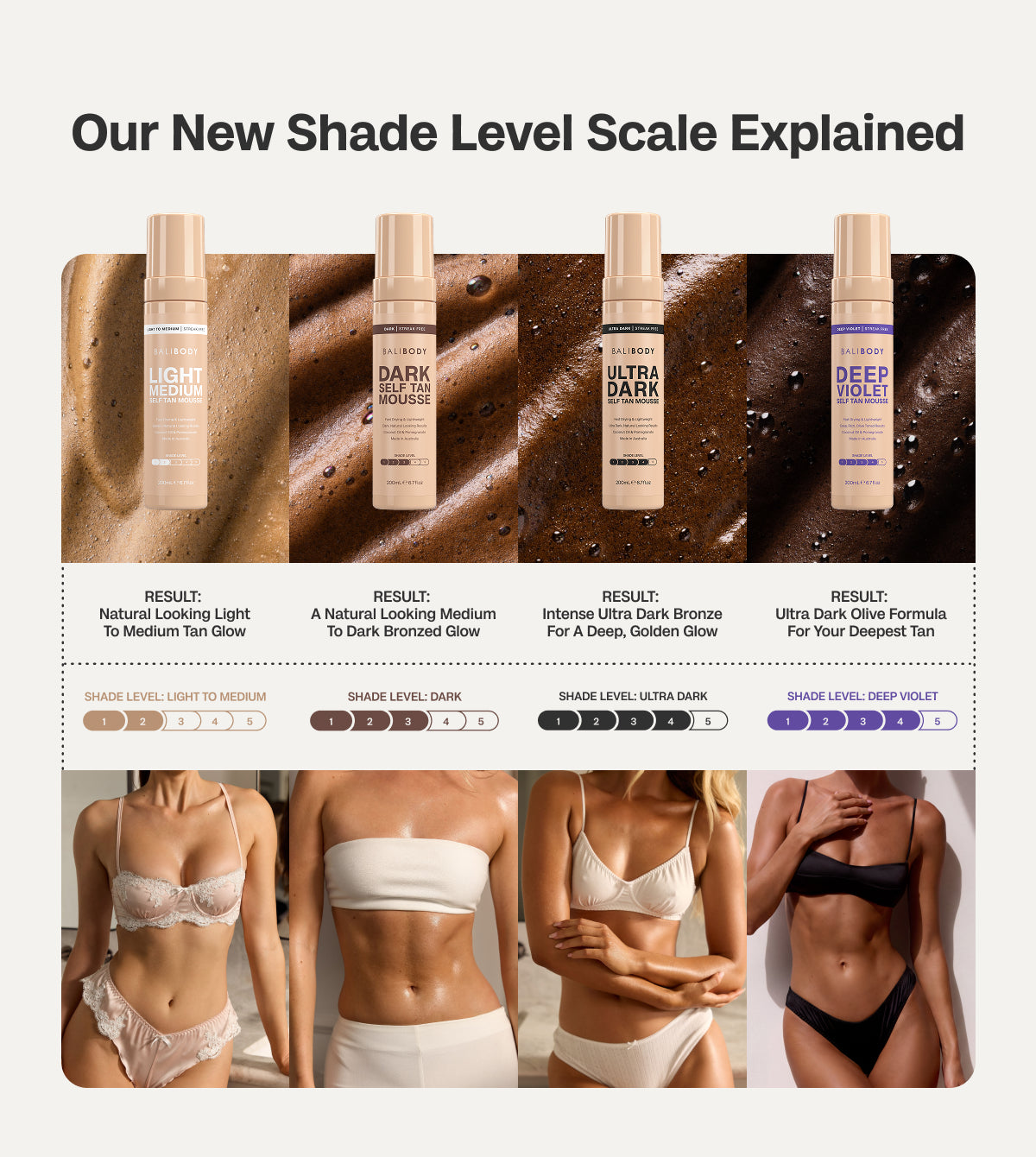 Light Medium Self Tanning Mousse Set