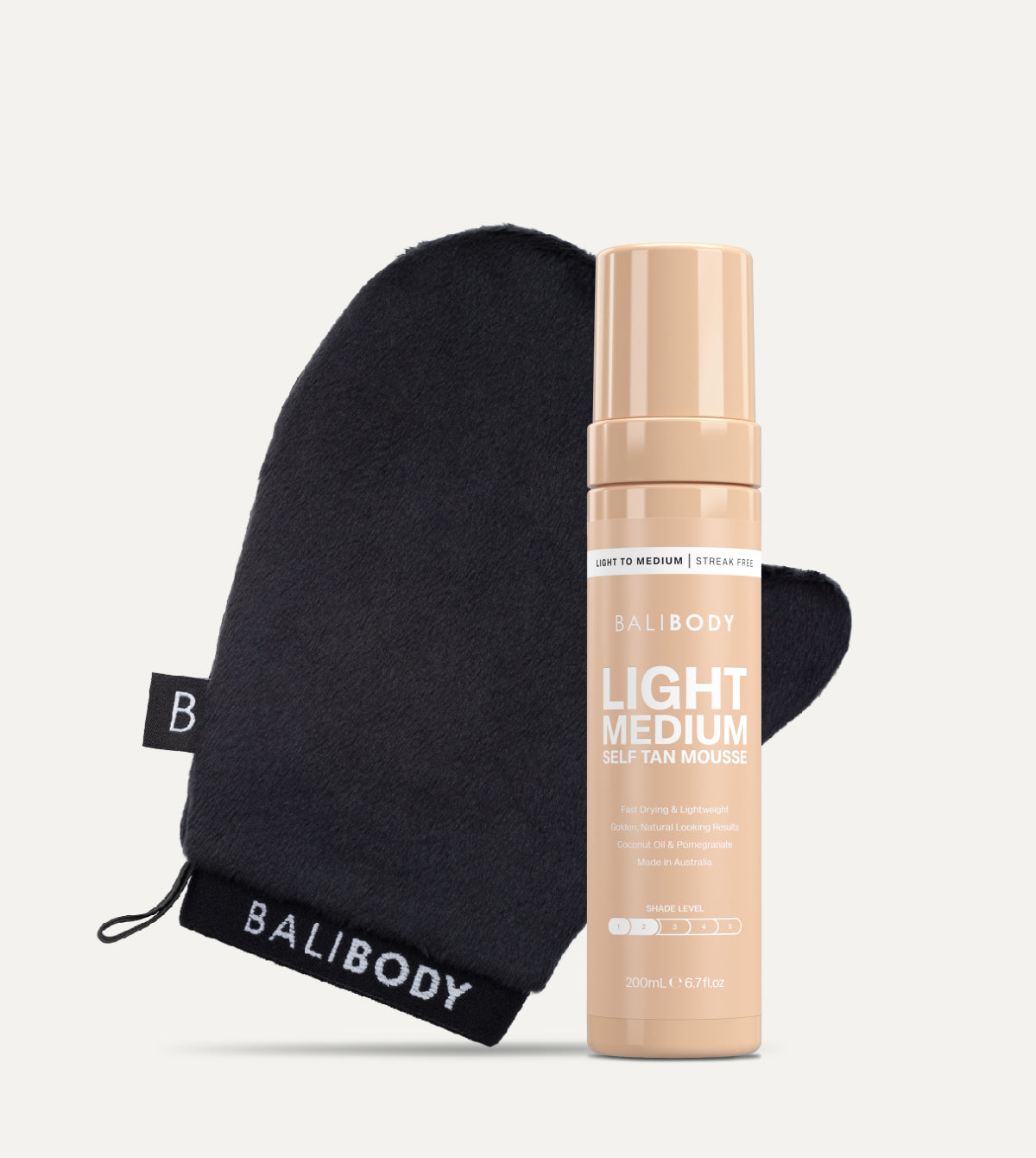Light Medium Self Tanning Mousse Set