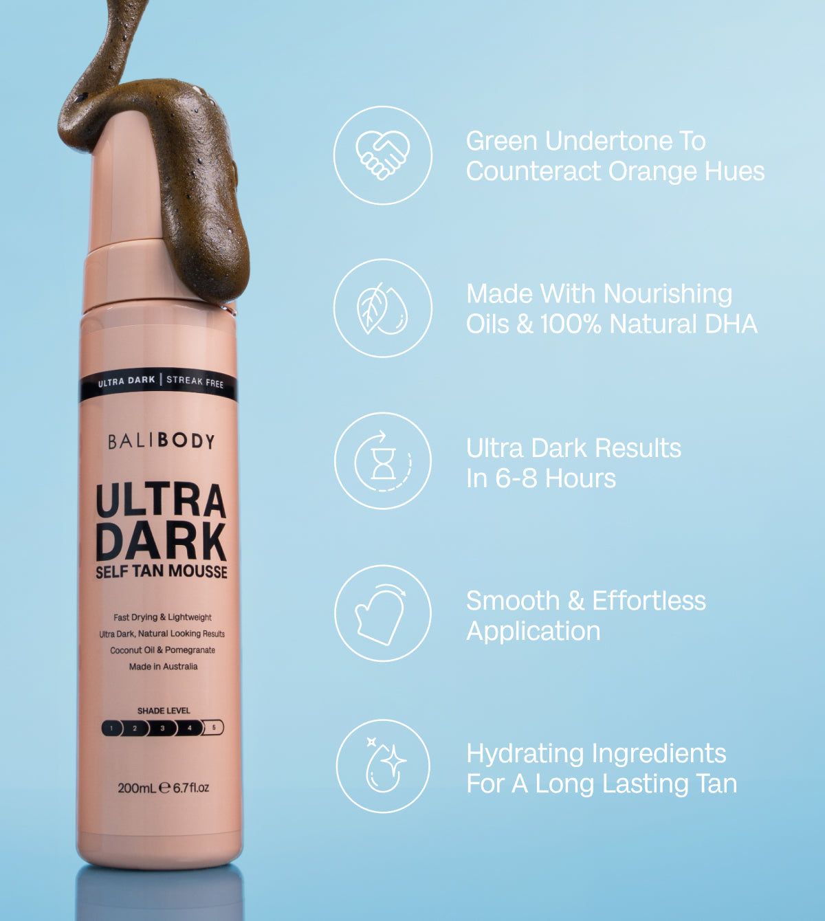 Ultra Dark Self Tanning Mousse