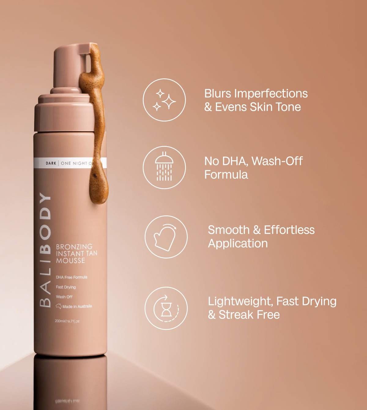 Instant Tan Mousse - Bali Body AU - Self Tan - Bali Body AU