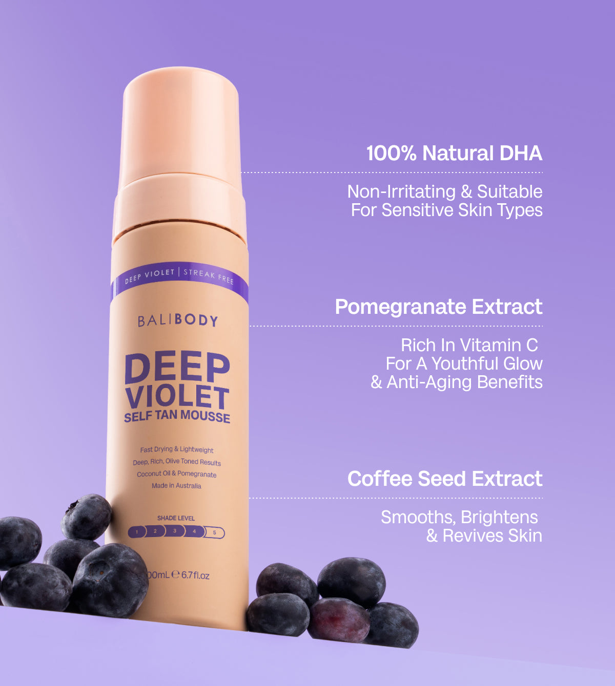 Deep Violet Self Tanning Mousse