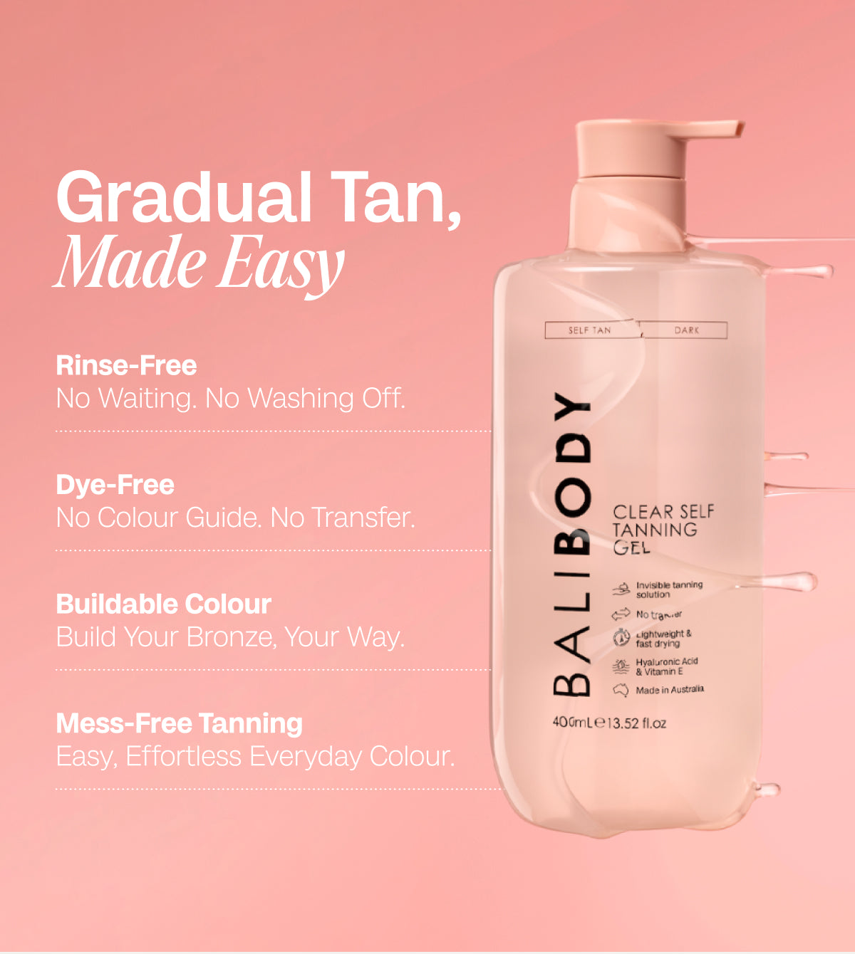 Clear Self Tanning Gel