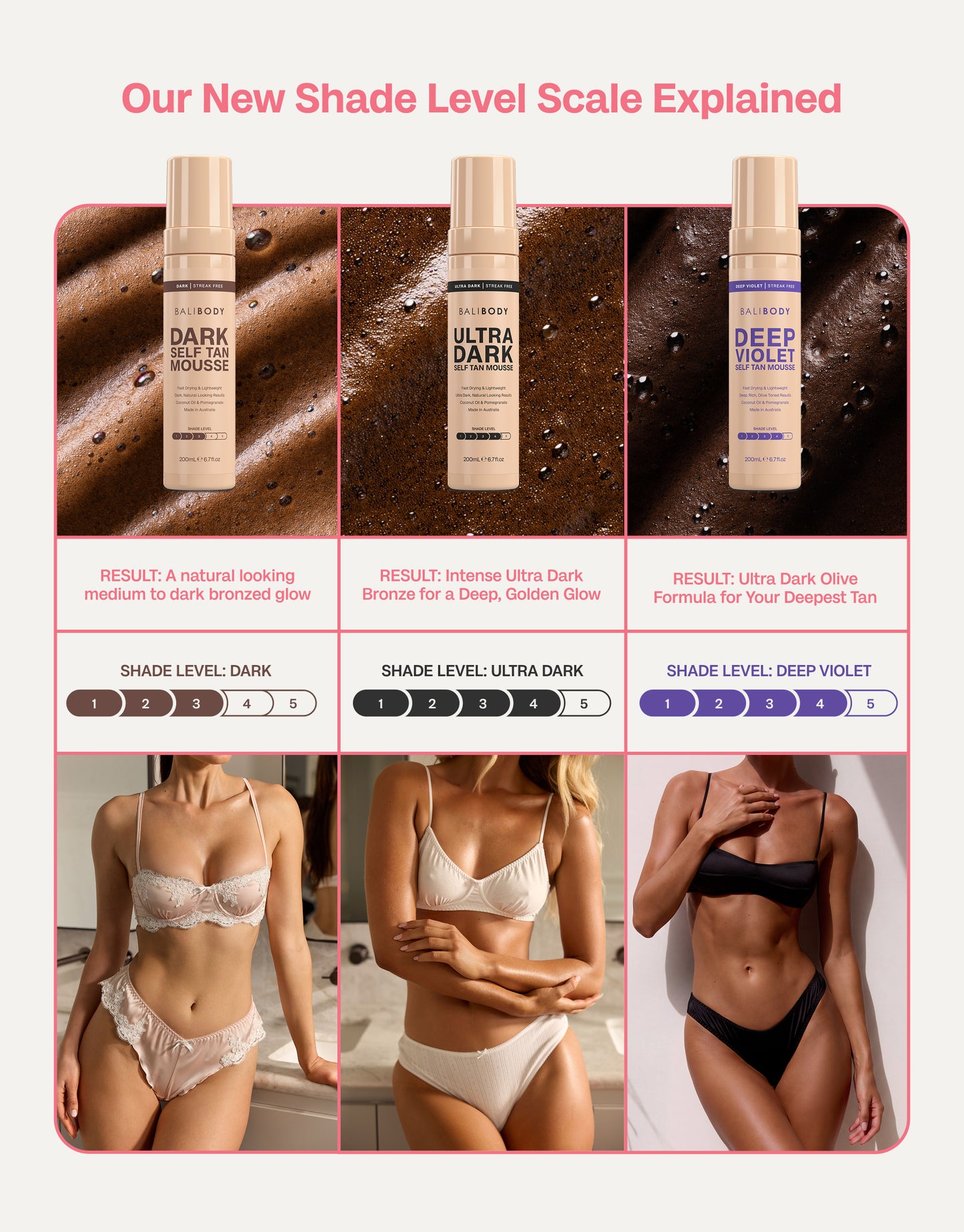 Deep Violet Self Tanning Mousse